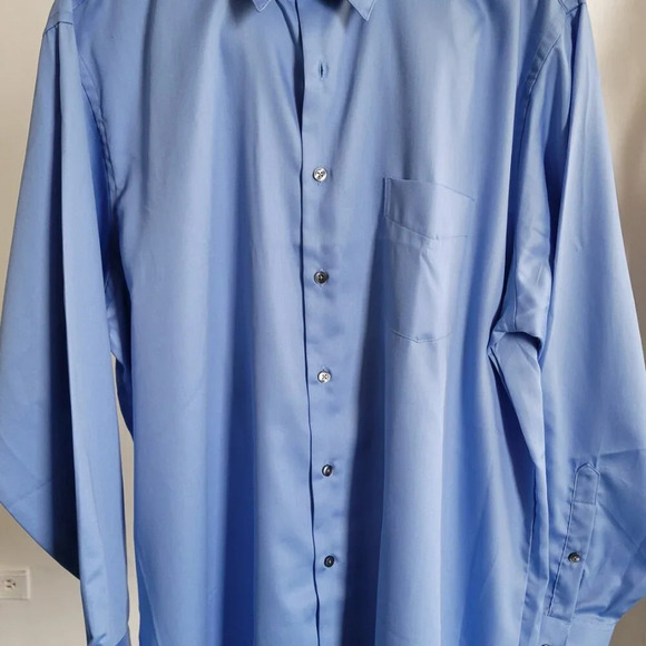 Geoffrey Beene Classic Fit No Iron Men's Button Down Shirt (Neck Size: 18) - Picture 2 of 13